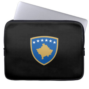 Kosovo country coat arms symbol emblem laptop sleeve