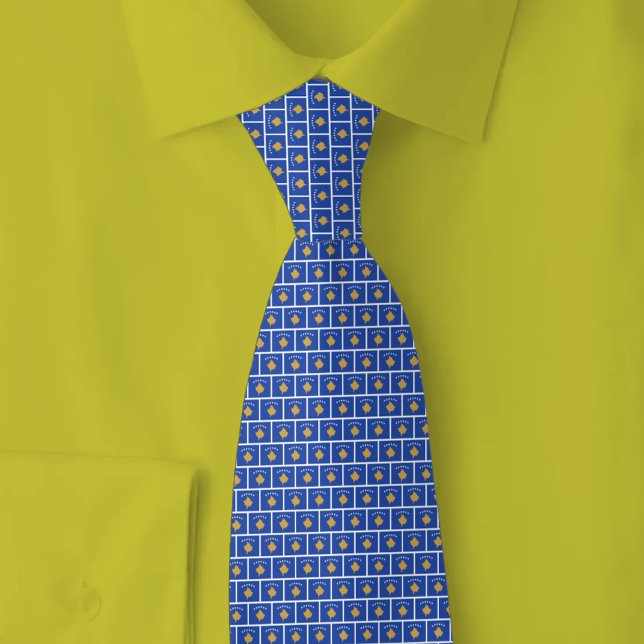 Kosovo Flag Brick Pattern Tie (Creator Uploaded)