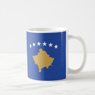 Kosovo Flag Ceramic Coffee Mug