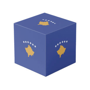 Kosovo flag cube
