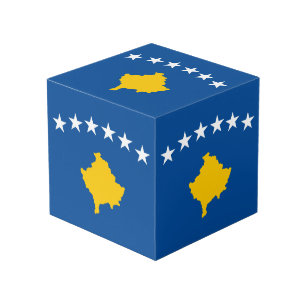 Kosovo Flag Cube