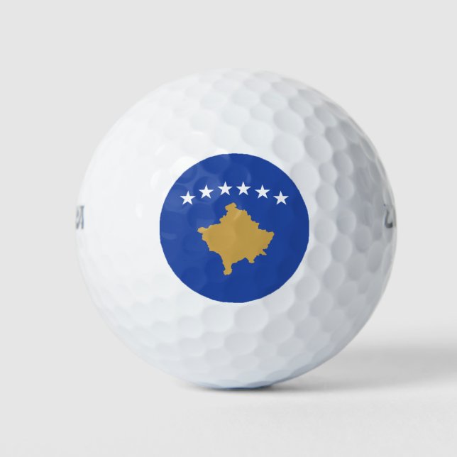 Kosovo Flag Golf Balls (Front)