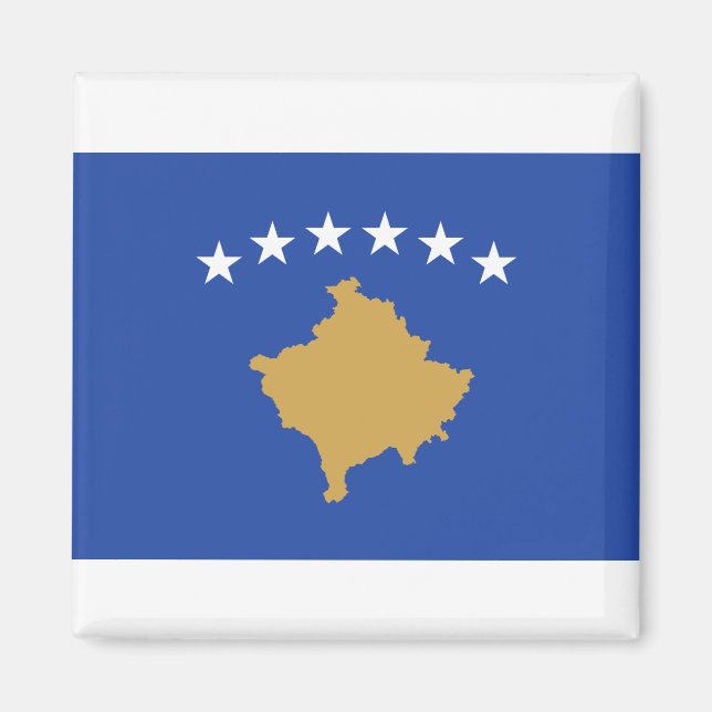 Kosovo Flag Magnet (Front)