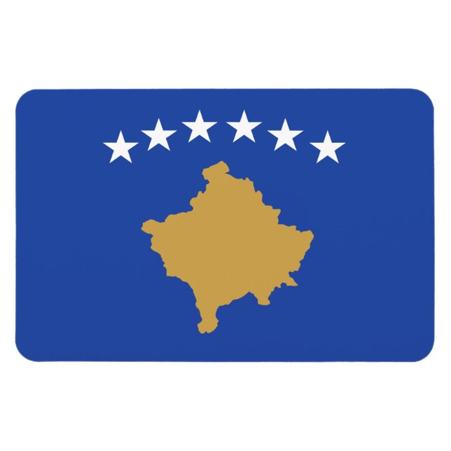 Kosovo Flag Magnet (Horizontal)