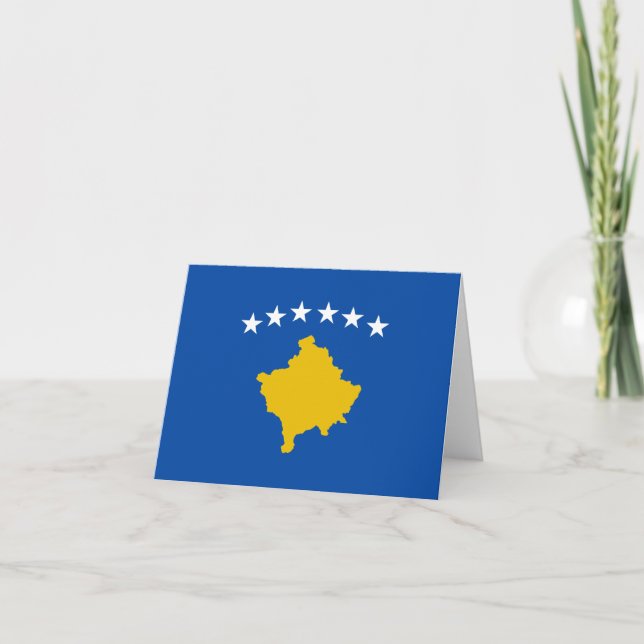 Kosovo Flag Notecard (Front)