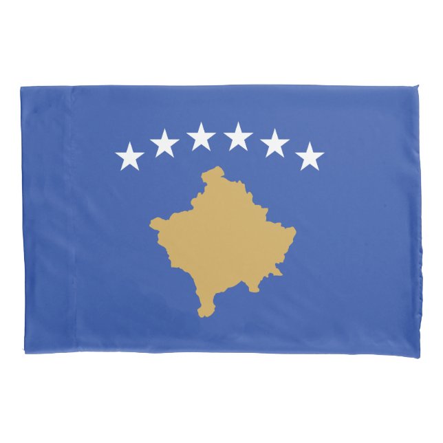 Kosovo Flag Pillowcase (Front)