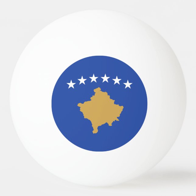 Kosovo Flag Ping Pong Ball (Front)