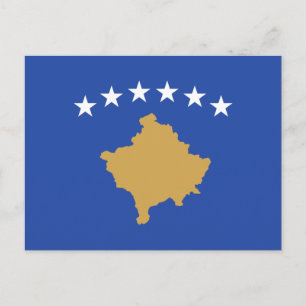 Kosovo Flag Postcard