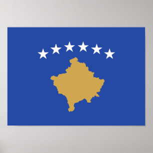Kosovo Flag Poster