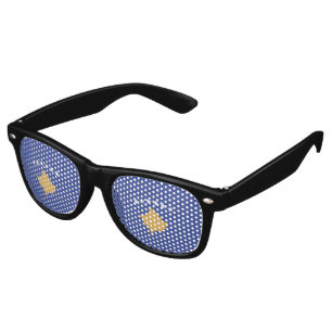 Kosovo flag retro sunglasses