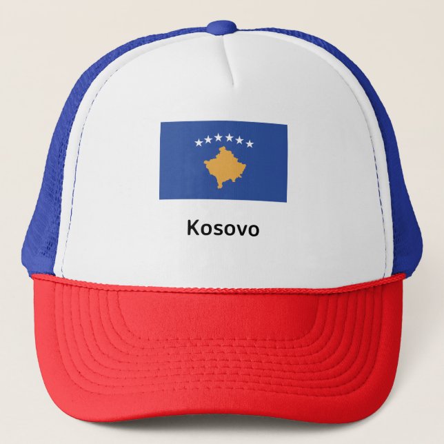 Kosovo Flag Trucker Hat (Front)