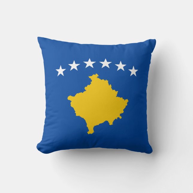 Kosovo Flag x Flag Pillow (Front)