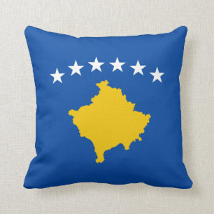 Kosovo Flag x Flag Pillow