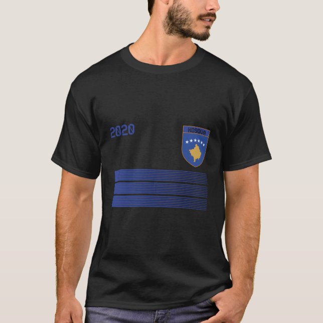 Kosovo Football Jersey 2020 Kosovo Soccer T-Shirt (Front)