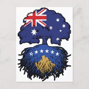 Kosovo Kosovar Australian Australia Tree Roots Postcard