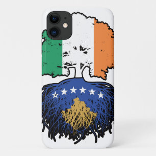 Kosovo Kosovar Irish Ireland Tree Roots Flag iPhone 11 Case