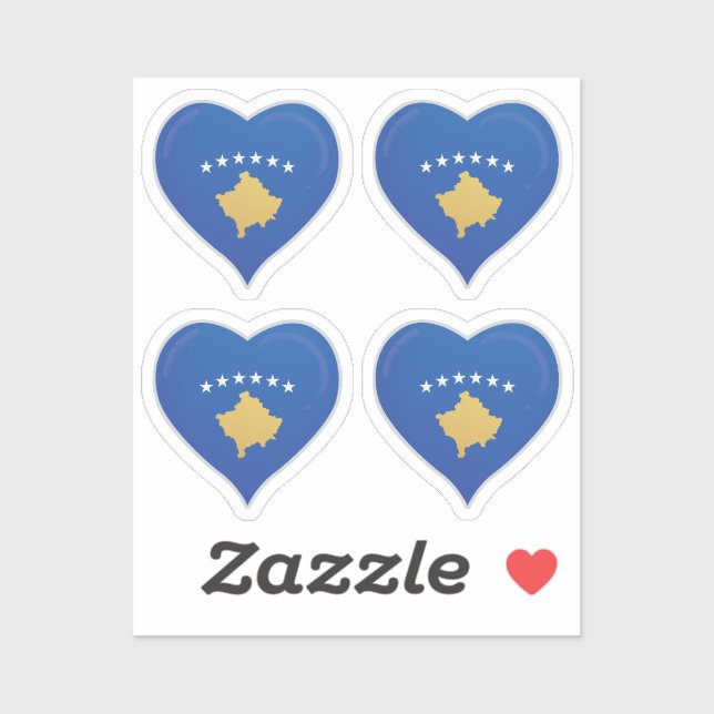 Kosovo love flag pride (Sheet)