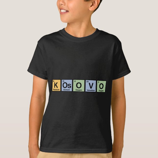 Kosovo made of Elements T-Shirt (Front)