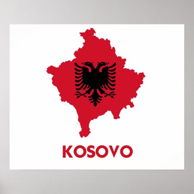KOSOVO MAP POSTER (Front)