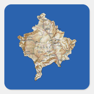 Kosovo Map Sticker