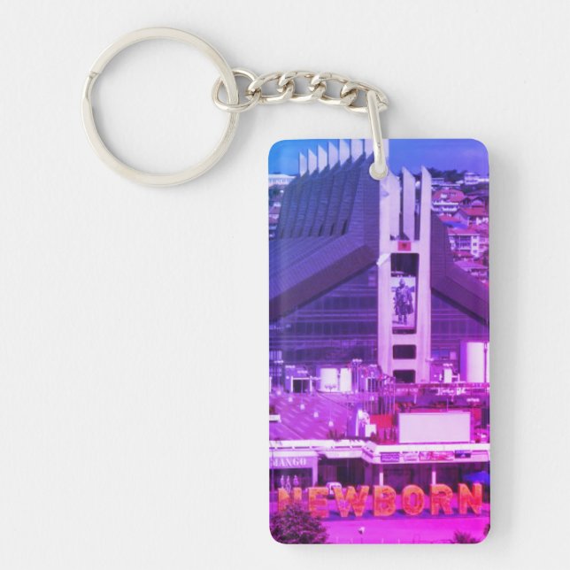 Kosovo Newborn Monument Key Ring (Front)