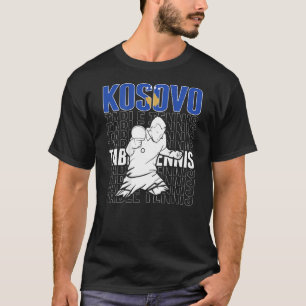 Kosovo Table Tennis Support Kosovan Ping Pong Te T-Shirt