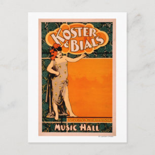 Koster & Bial's Music Hall Near Broadway Postcard