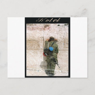 kotel soldier postcard