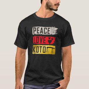 Koto Musical Instrument Japanese Plucked Music Pla T-Shirt