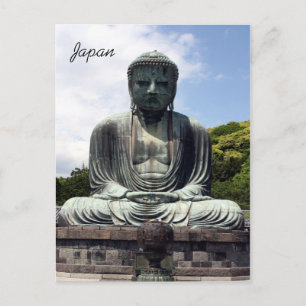 kotokuin buddha japan postcard
