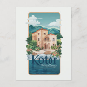 Kotor Maritime Museum Postcard Travel #Histor