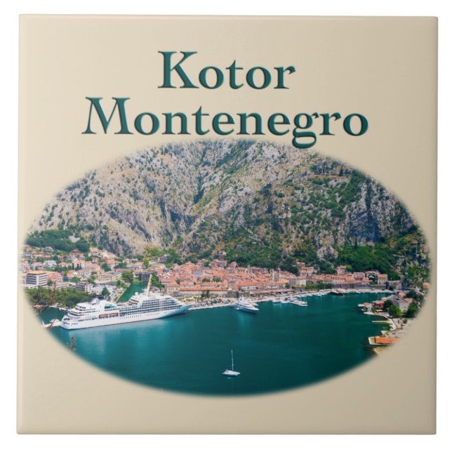 Kotor, Montenegro Ceramic Tile (Front)