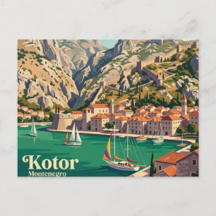 Kotor Montenegro Postcard