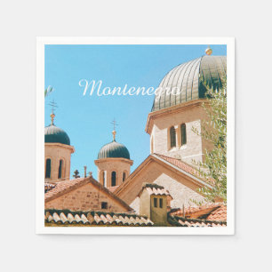 Kotor, Montenegro travel souvenir Napkin