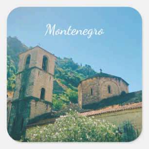Kotor, Montenegro - Travel Souvenir Square Sticker