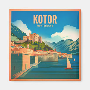 Kotor Montenegro vintage Magnet