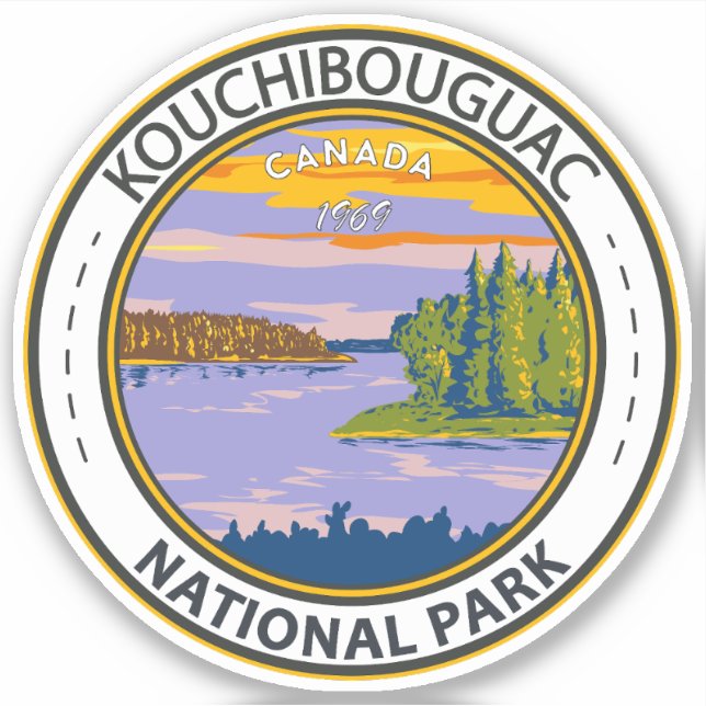 Kouchibouguac National Park Travel Art Vintage (Front)
