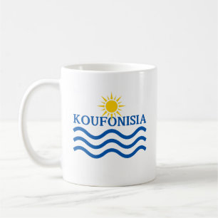 KOUFONISIA Greece, Sun Waves Coffee Mug