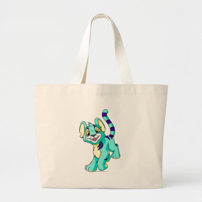 Kougra Blue Large Tote Bag (Front)