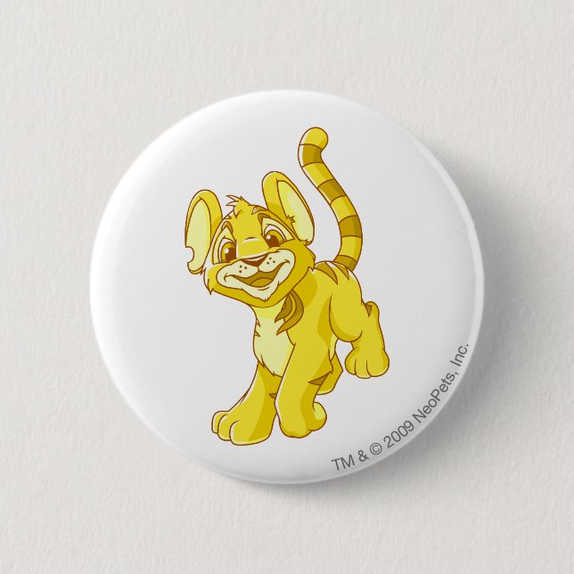 Kougra Gold 6 Cm Round Badge (Front)