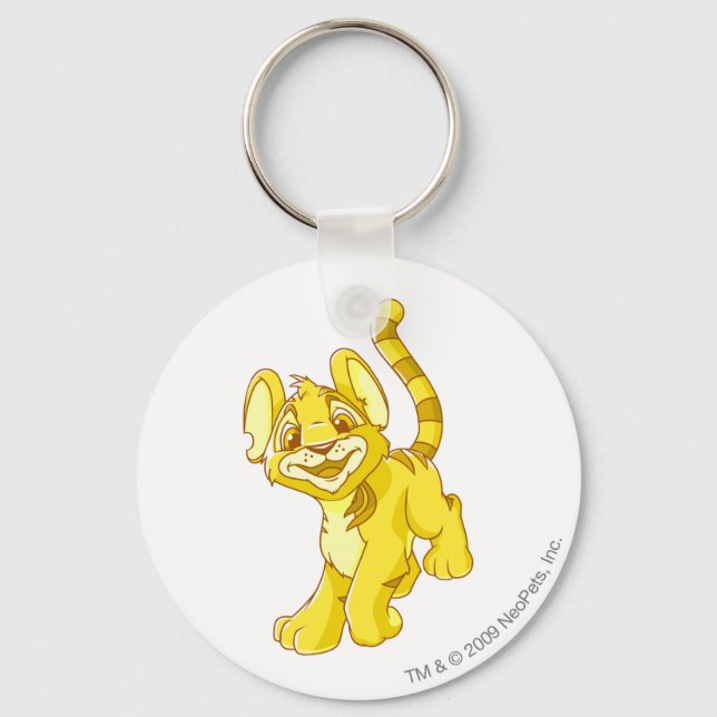 Kougra Gold Key Ring (Front)