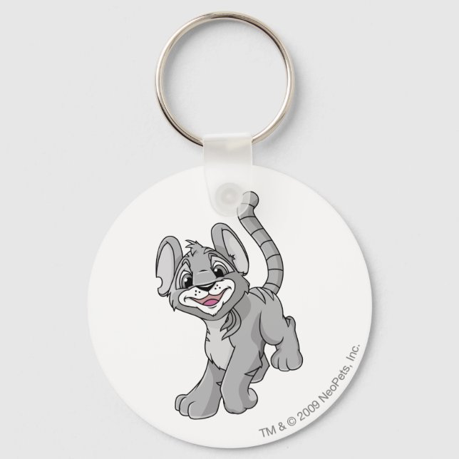 Kougra Silver Key Ring (Front)