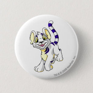 Kougra White 6 Cm Round Badge