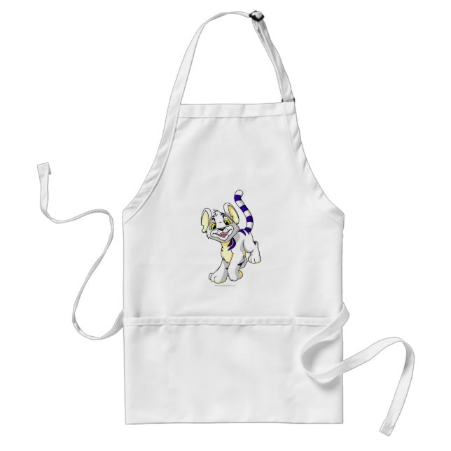 Kougra White Standard Apron (Front)