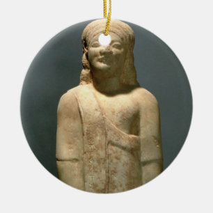 Kouros Dionysermos, Greek, Archaic Period, c.600 B Ceramic Ornament