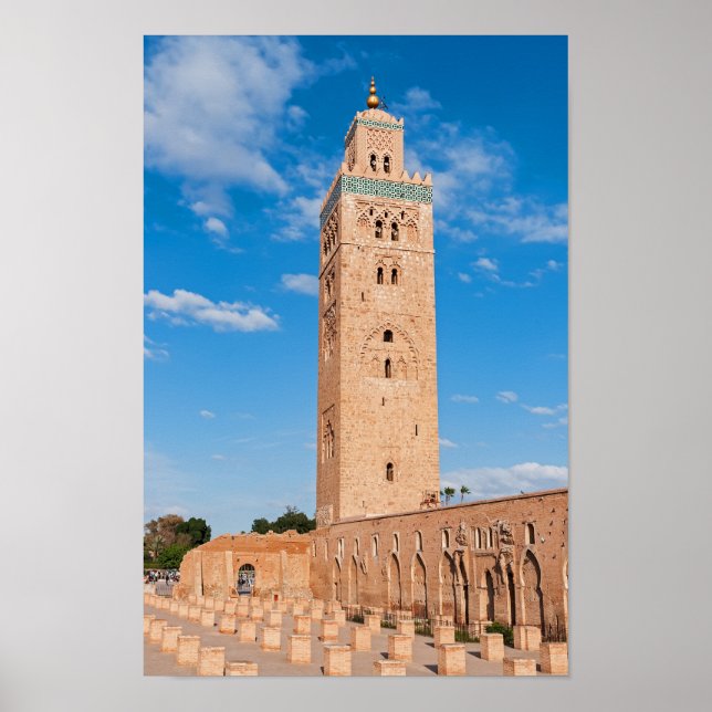 Koutoubia Mosque - Marrakech, Morocco Poster (Front)