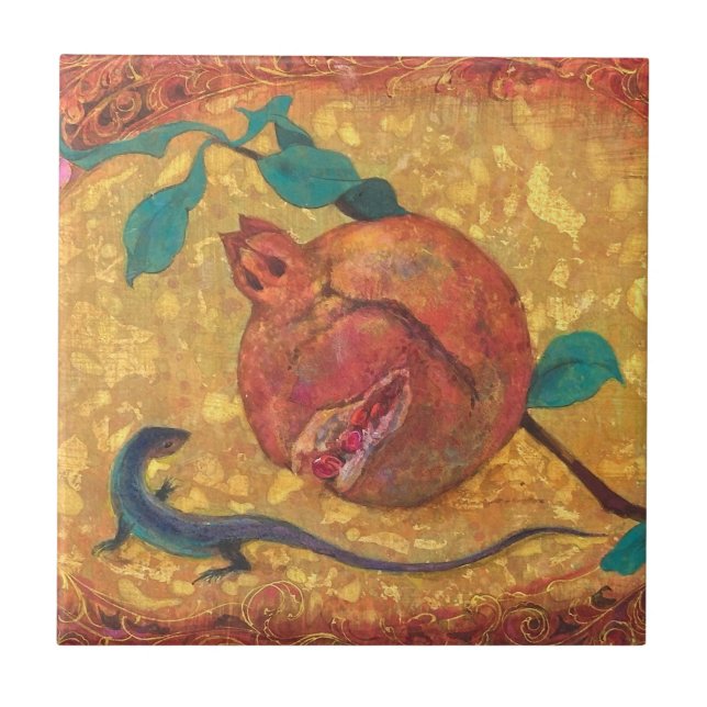 Kowaku: The Temptation of the Pomegranate - Poster Ceramic Tile (Front)