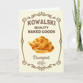 Kowalski Bakery - Erumpent Card