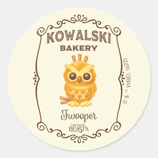 Kowalski Bakery Fwooper Classic Round Sticker (Front)