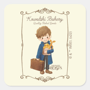 Kowalski Bakery - Newt Scamander Square Sticker